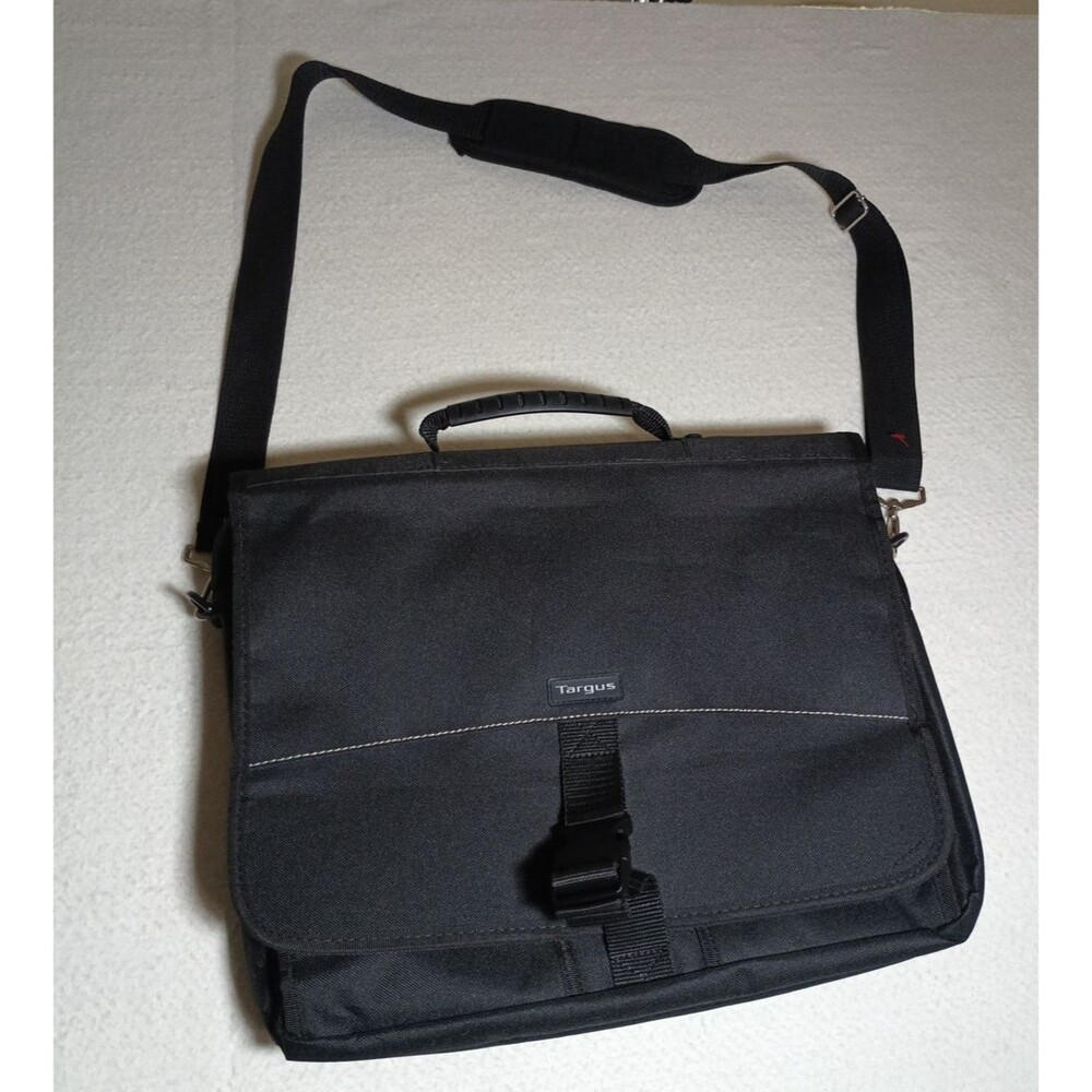 Targus 15.6" Messenger Laptop Bag Black Shoulder Case Padded Business Travel
